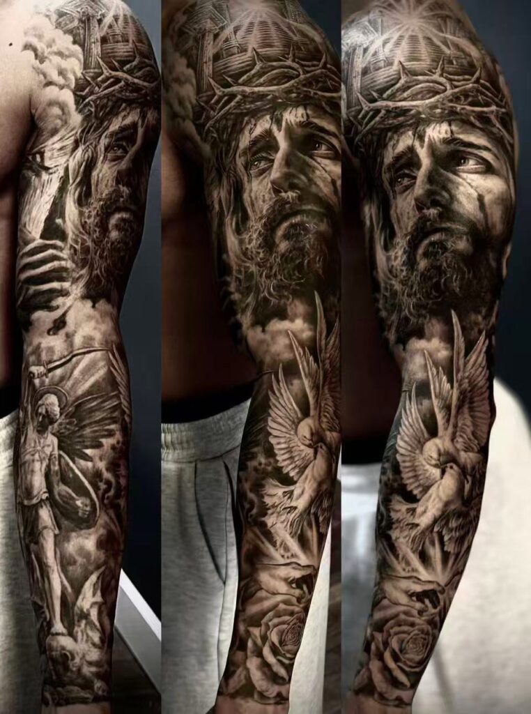 Dawei tattoo Jesus portrait