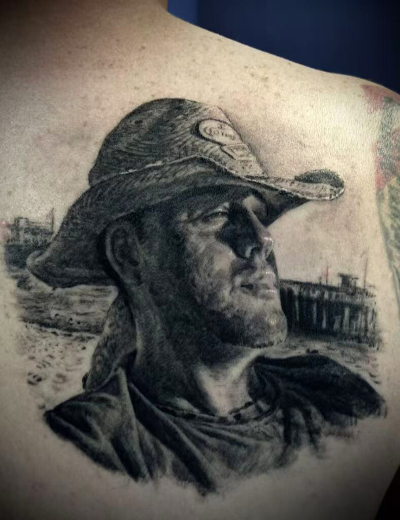 Rick's brother John Gadue memorial portrait